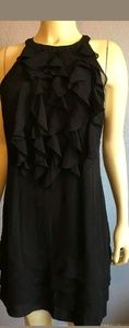Kenar Black chic ruffle dress 8
